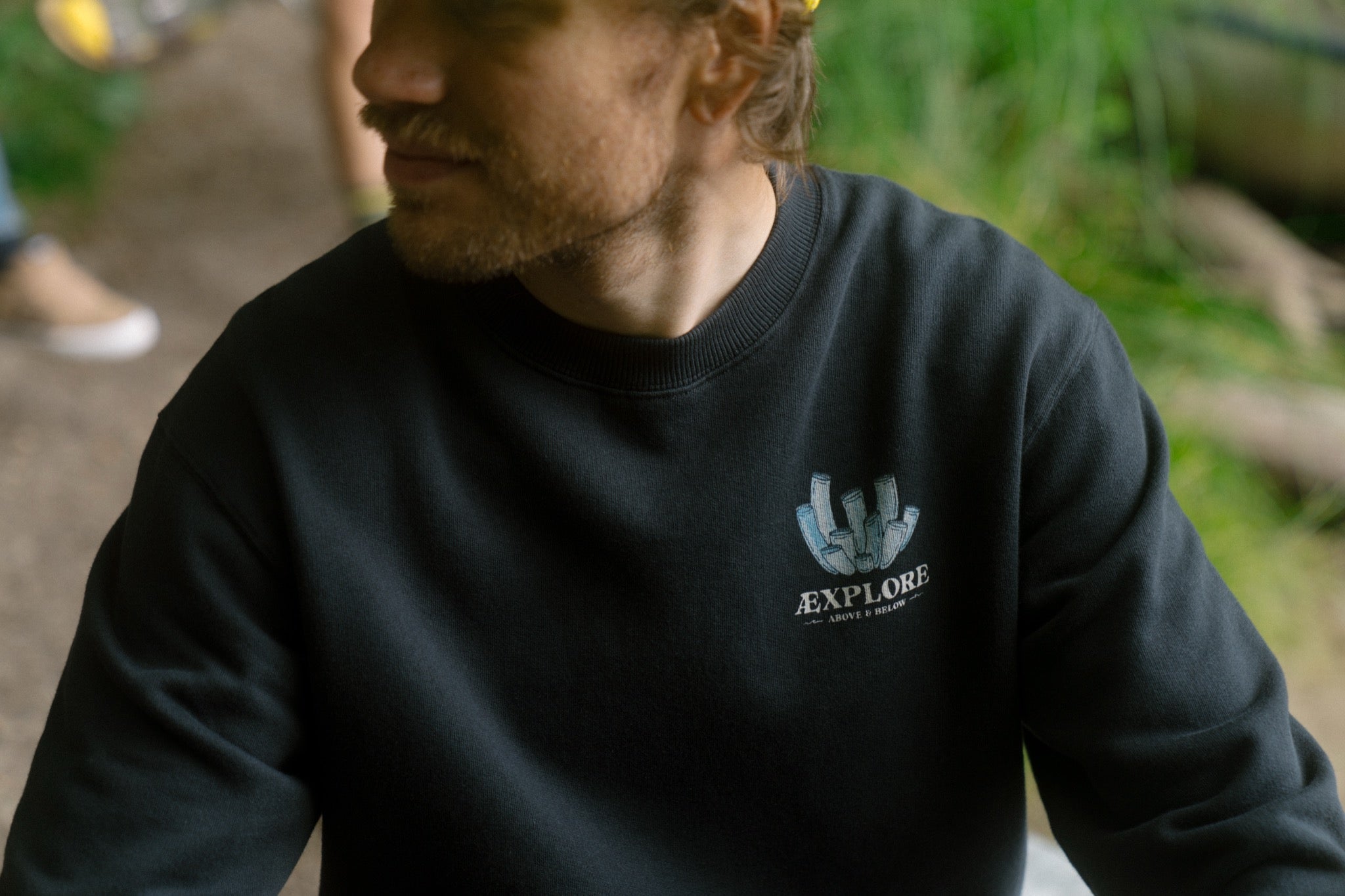 LAKOR Underwater Garden Crewneck Sweatshirt Moonless Night