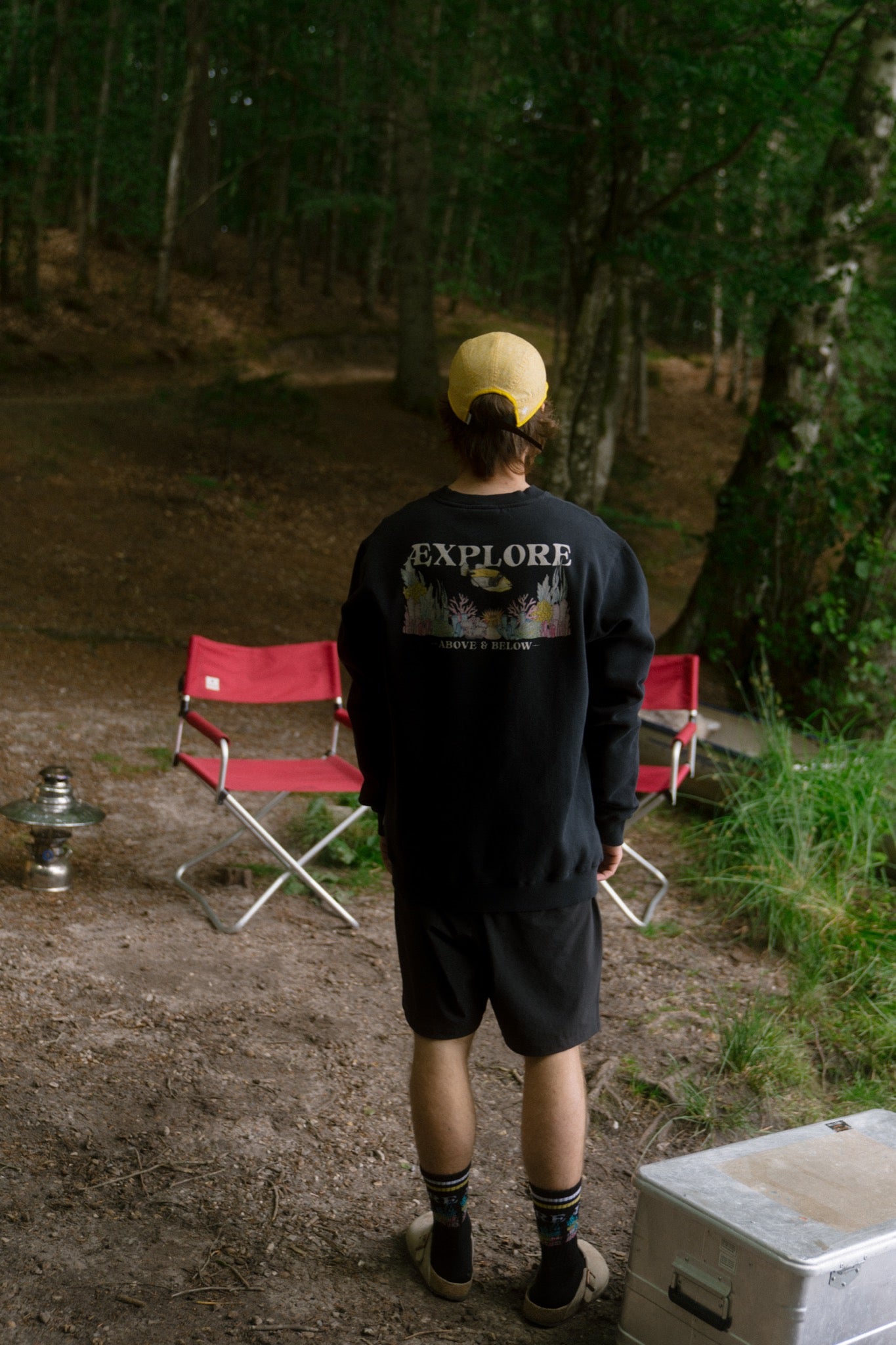 LAKOR Underwater Garden Crewneck Sweatshirt Moonless Night