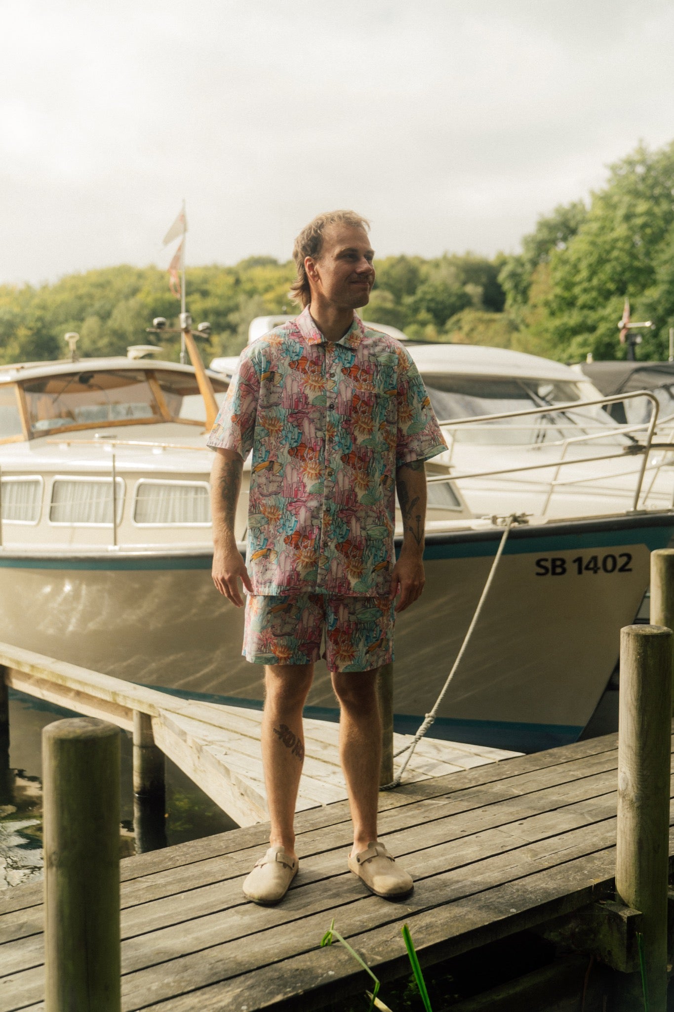 LAKOR Underwater Garden Short Sleeve Shirt Short Sleeve Shirt Multicolor