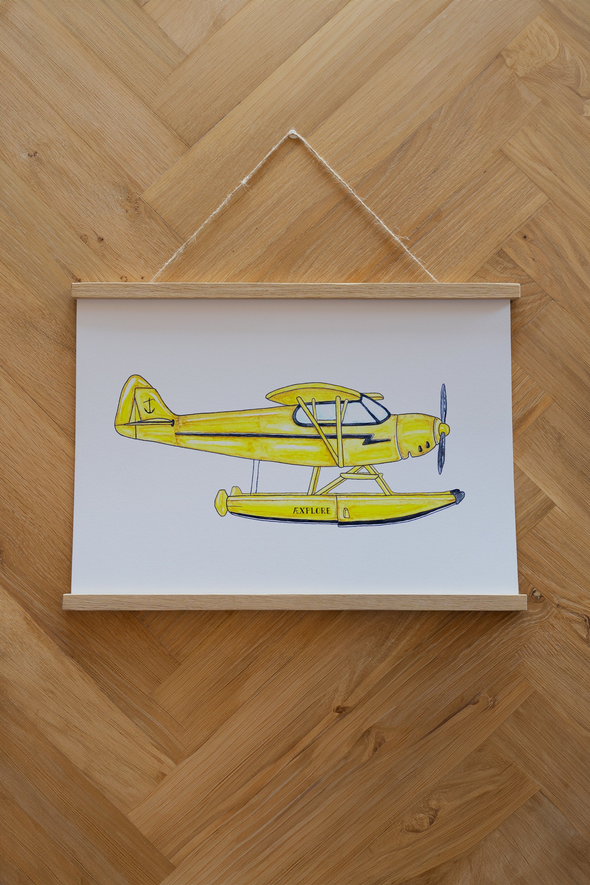 Waterplane Poster - White