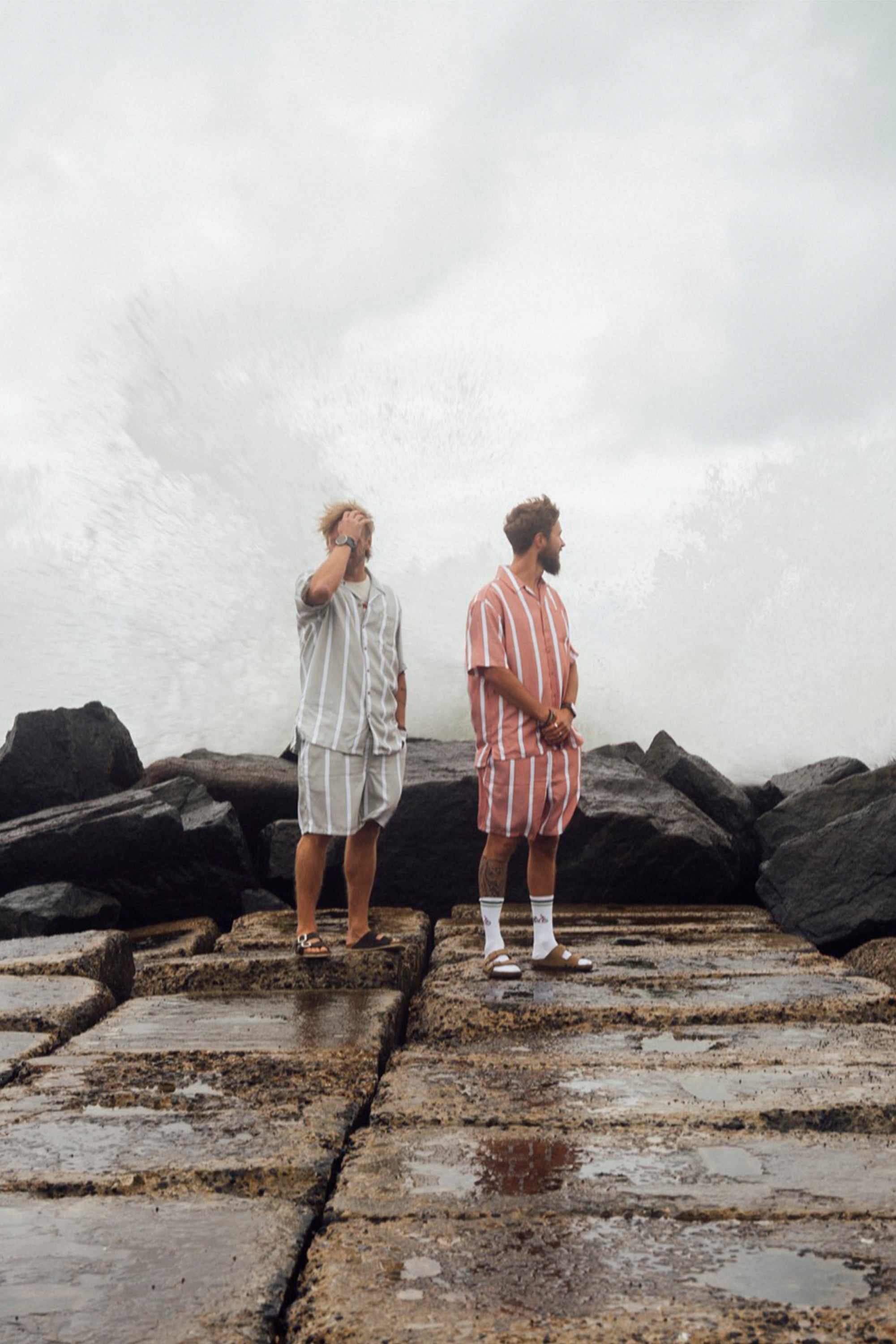 LAKOR Wide Stripe Shorts Shorts Mango