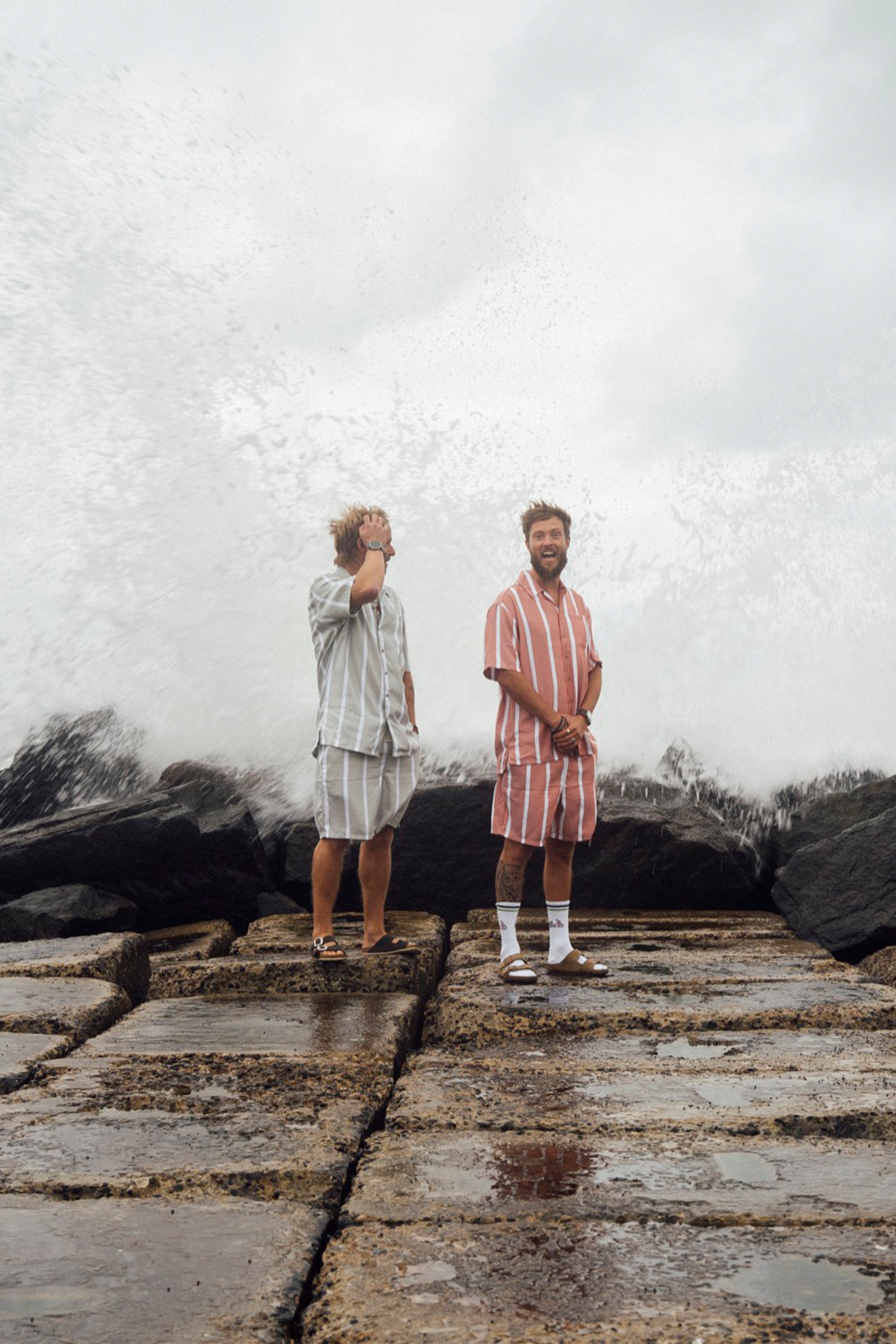 LAKOR Wide Stripe Shorts Shorts Mango