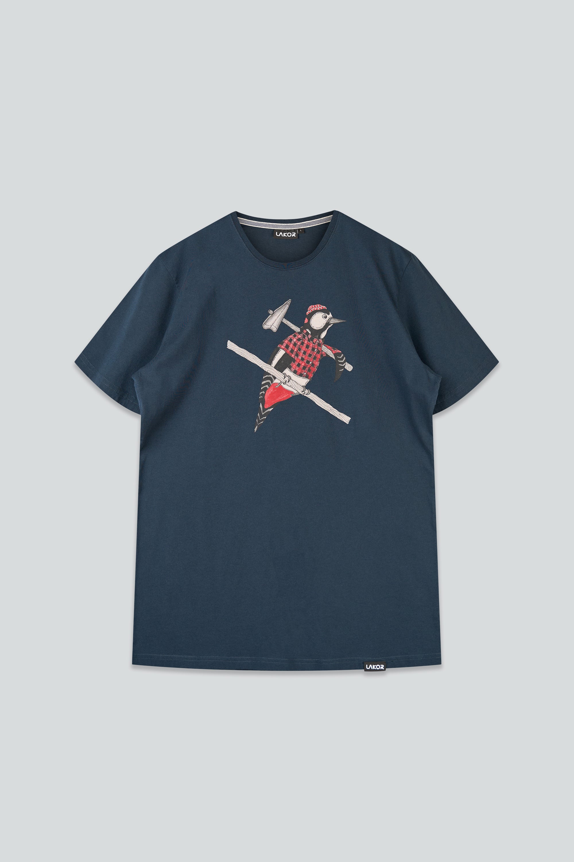 Woodpecker T-shirt (Blueberry)