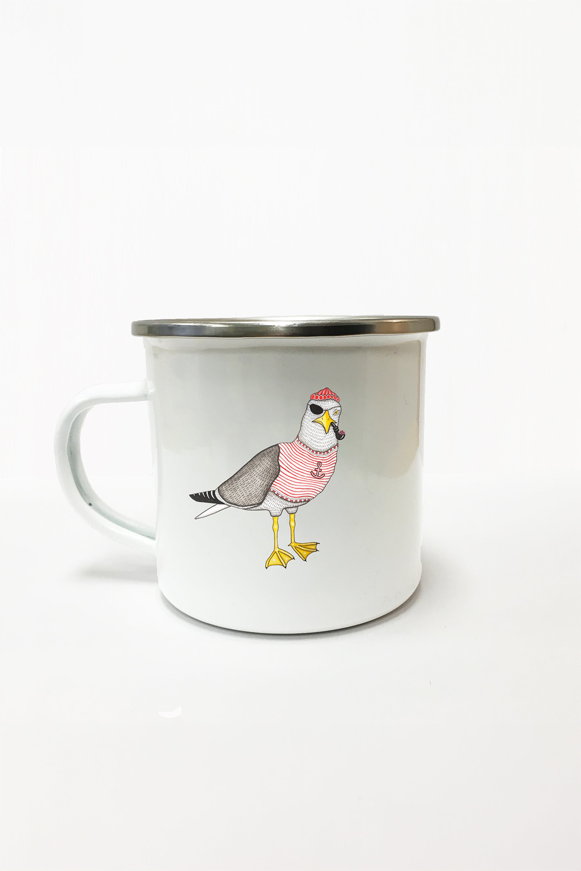 Seaborn Seagull Enamel Mug