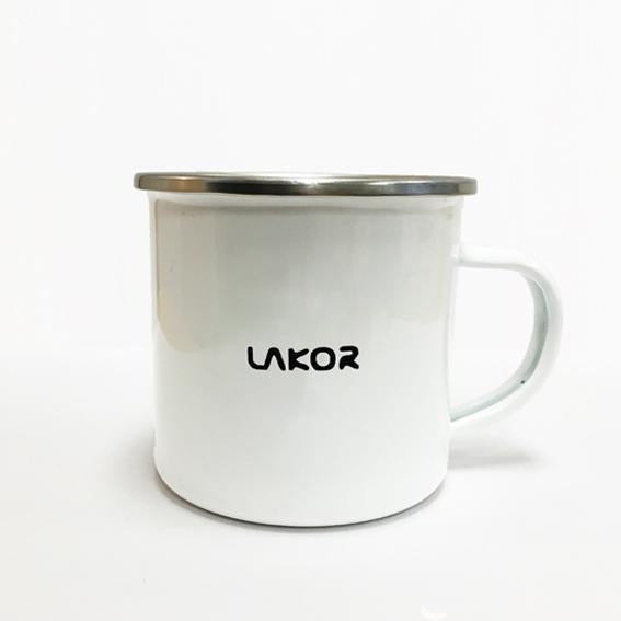 Red Puch Enamel Mug