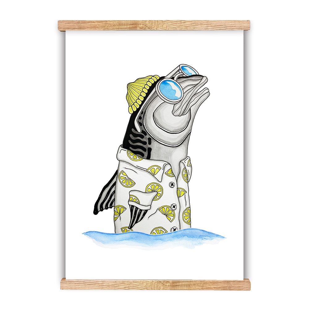 Mackerel Lemon Poster