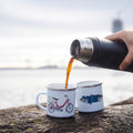 Red Puch Enamel Mug
