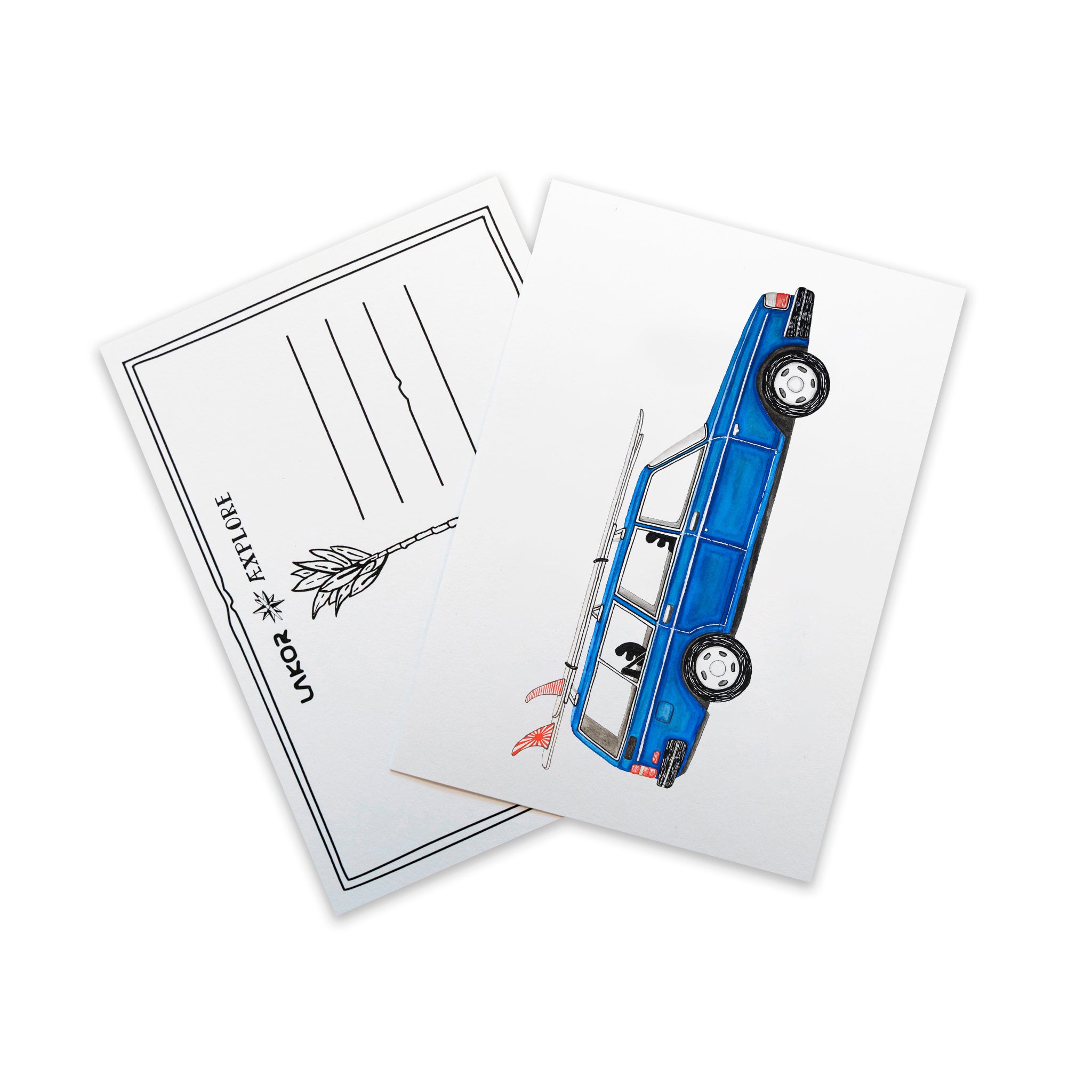 Getaway Car Postcard