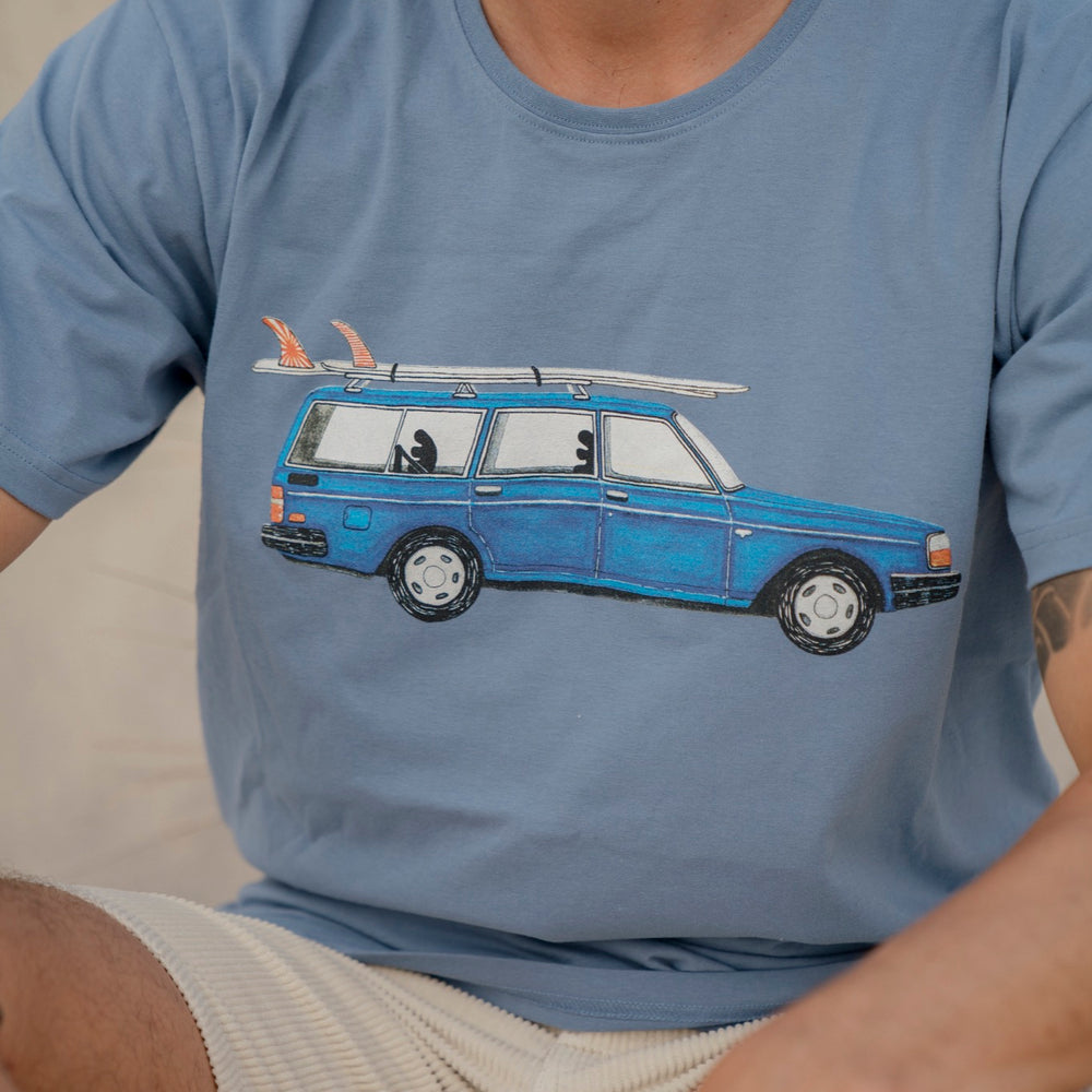 Getaway Car T-shirt (Light Blue)