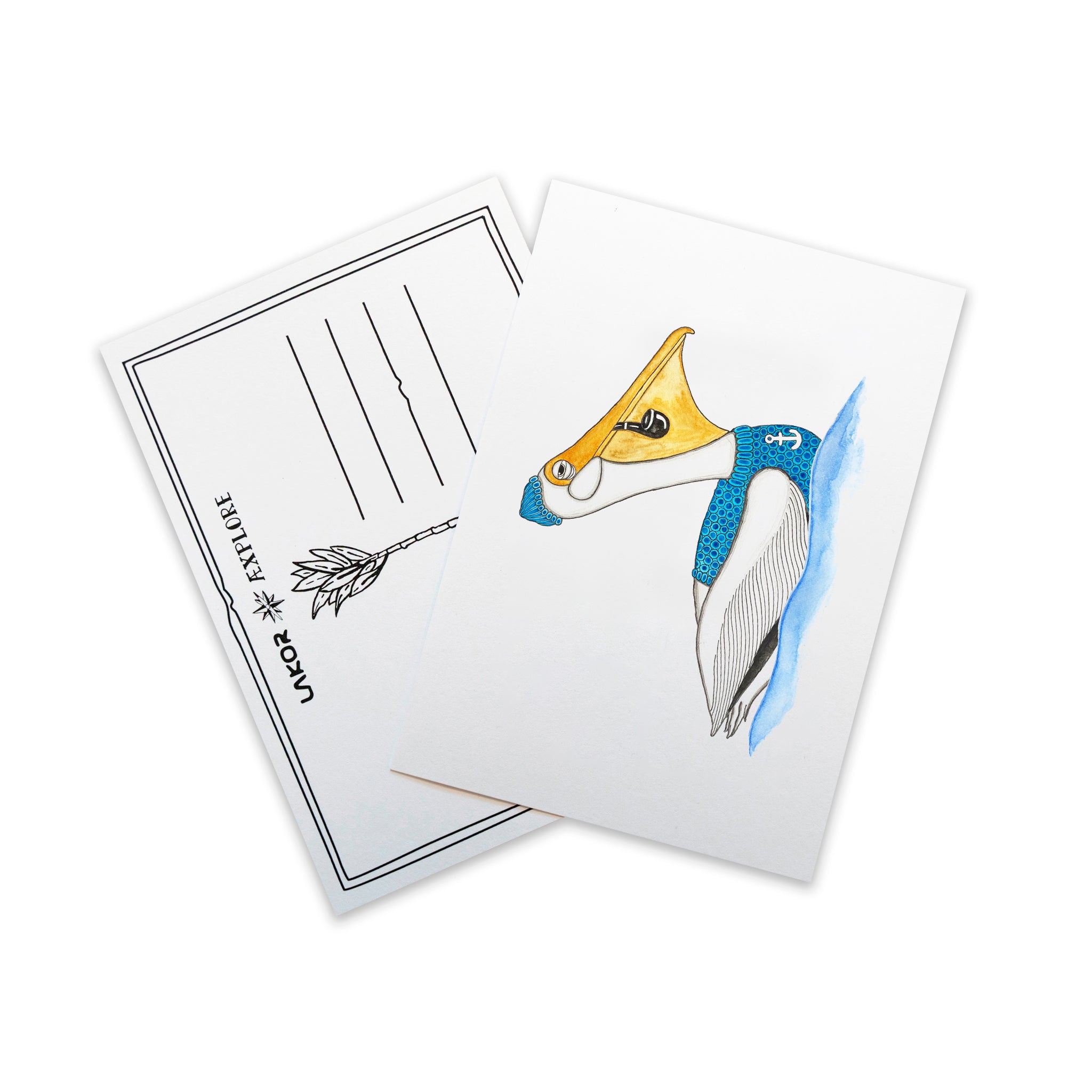 Sailing Pelican Postcard