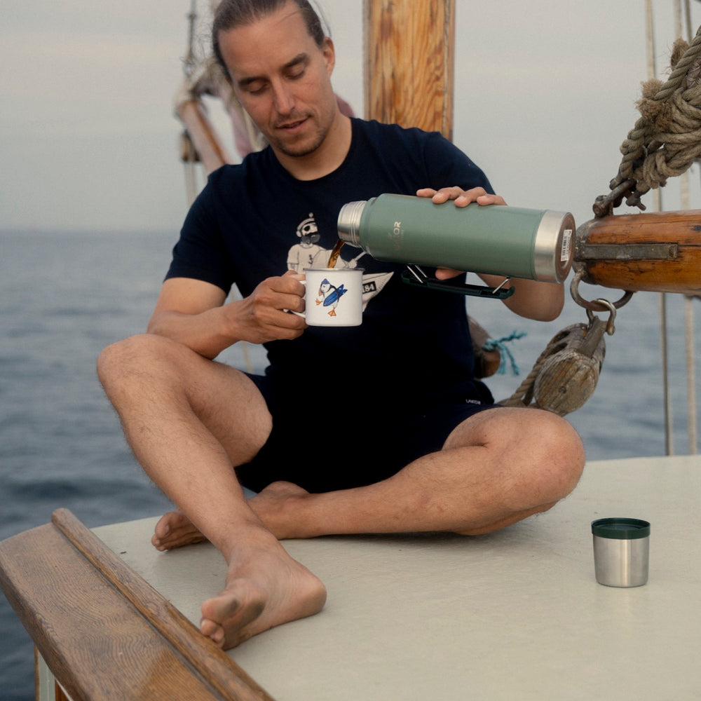 Surf's Up Enamel Mug