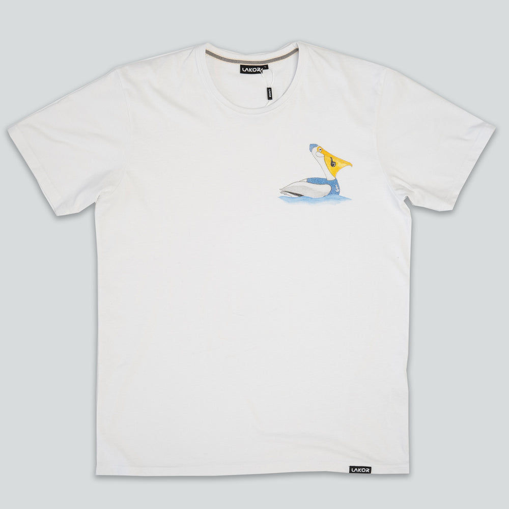 Sailing Pelican T-shirt (White)