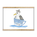 Sailing Seagull Poster