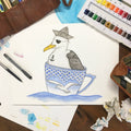 Sailing Seagull Poster