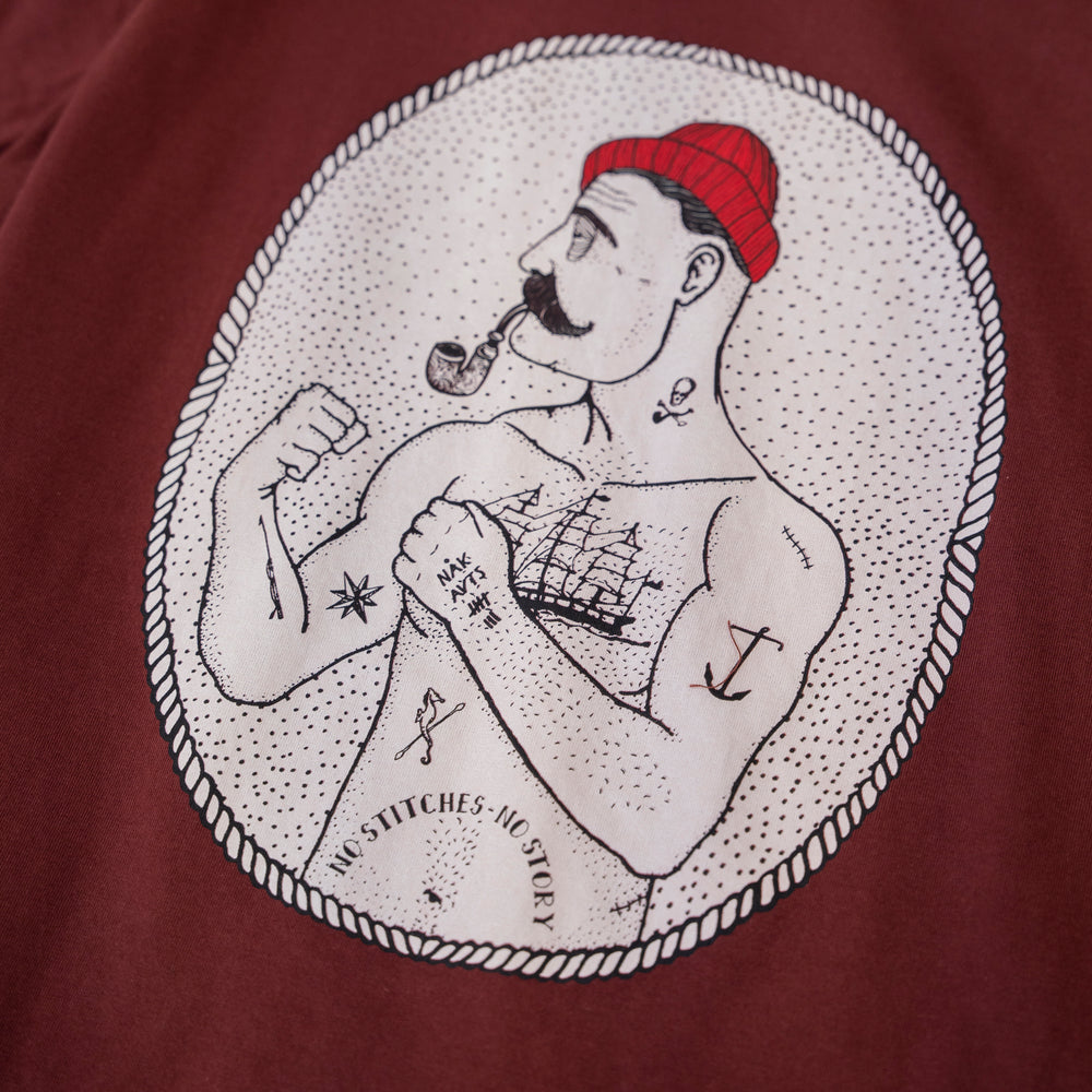 No Stitches T-shirt (Redbrown)